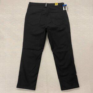 CAT Caterpillar Work Pants Mens 36 x 30 Black Canvas Fleece Lined Insulated